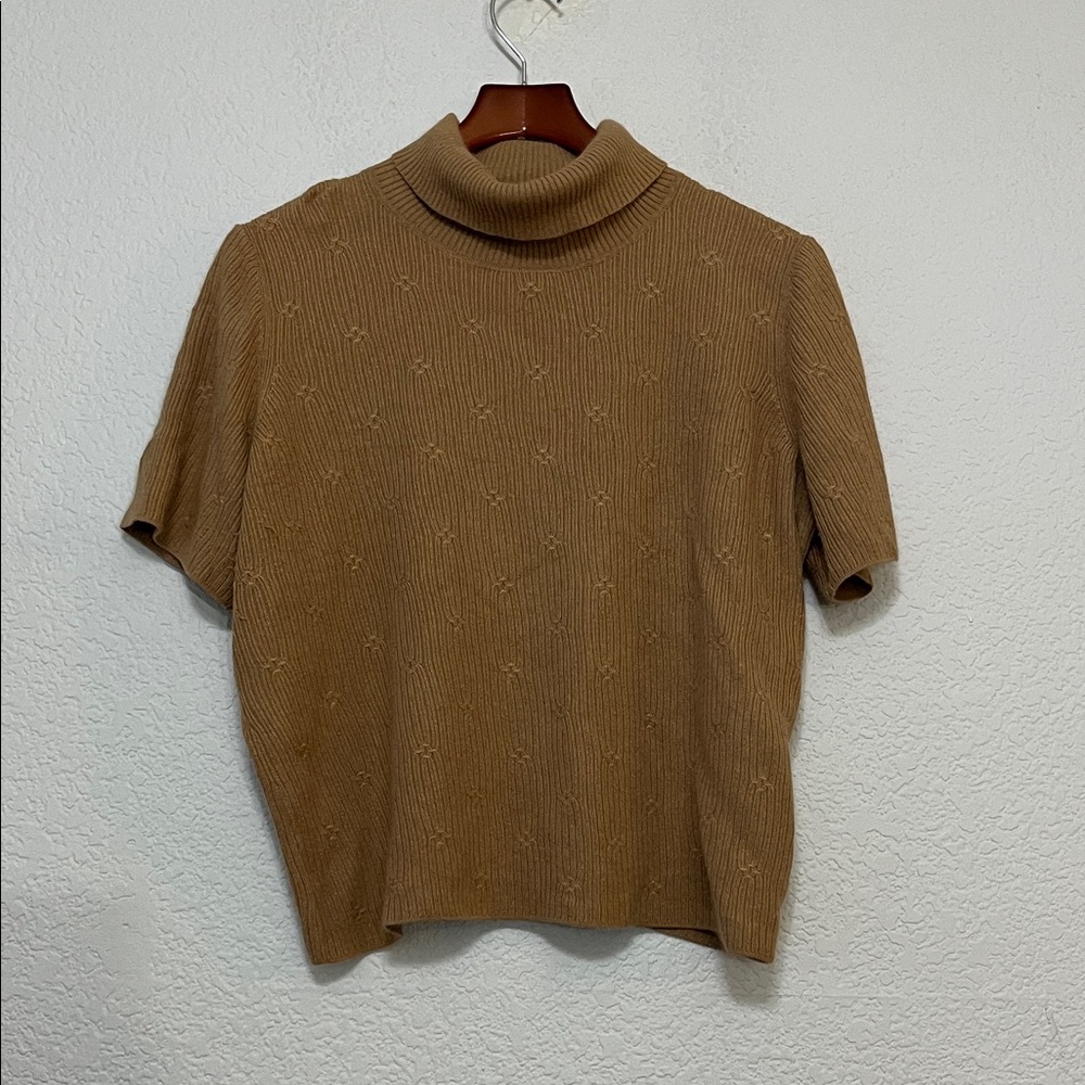 Vintage Rena Rowen Silk Angora Funnel Neck Top